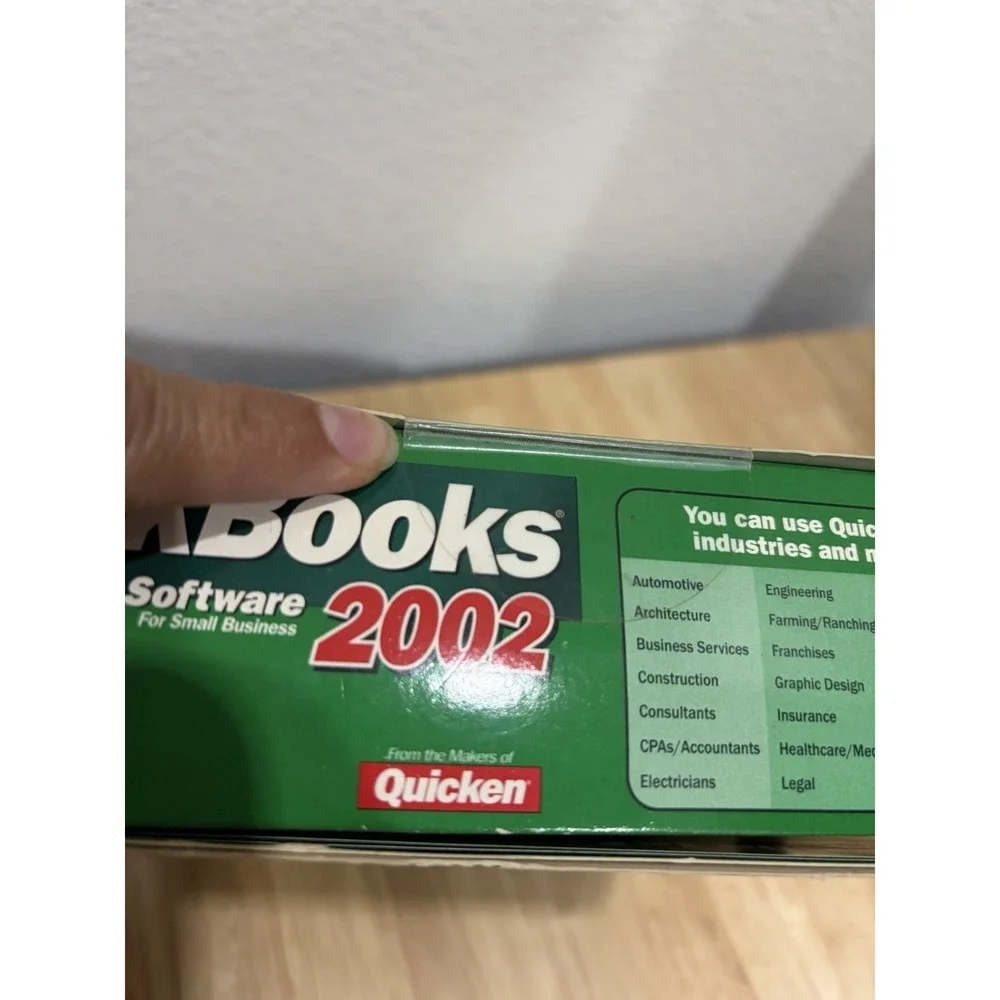 NEW-Sealed Box 2002 QuickBooks Pro for Small Business Intuit Software